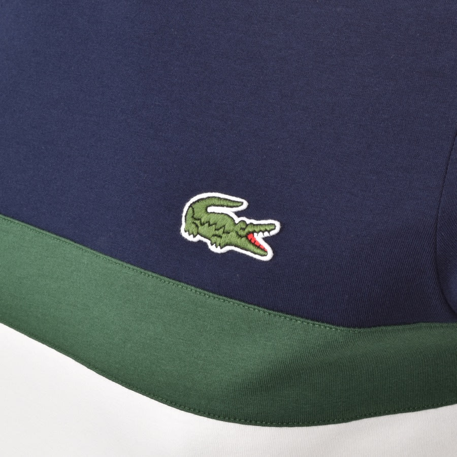 Alternative Image for ProductLacoste Block Stripe Logo T Shirt Navy3